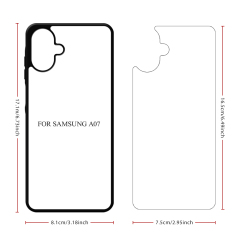 For Samsung Galaxy A27, A17, A37, A15 4G, A24,A25 5G,A8 Sublimation Blank 2D TPU Rubber Phone Case for DIY Printing