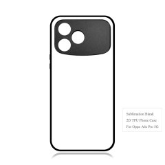For Oppo A6C, A6X, A5 5G,A5 Pro 5G,A3X 5G,A3 Pro 5G Sublimation 2D TPU Case Cover With Aluminum Insert Blank Phone Case