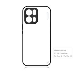 For Oppo A6C, A6X, A5 5G,A5 Pro 5G,A3X 5G,A3 Pro 5G Sublimation 2D TPU Case Cover With Aluminum Insert Blank Phone Case