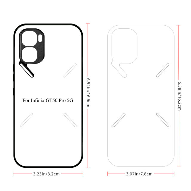 New Arrival!!! Sublimation 2D TPU Phone Case Heat Press DIY Phone Cover with Aluminum Insert for Infinix Note 60 Ultra 5G, Infinix GT 50 Pro 5G