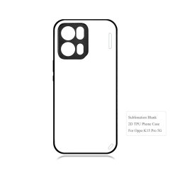 For Oppo A6C, A6X, A5 5G,A5 Pro 5G,A3X 5G,A3 Pro 5G Sublimation 2D TPU Case Cover With Aluminum Insert Blank Phone Case