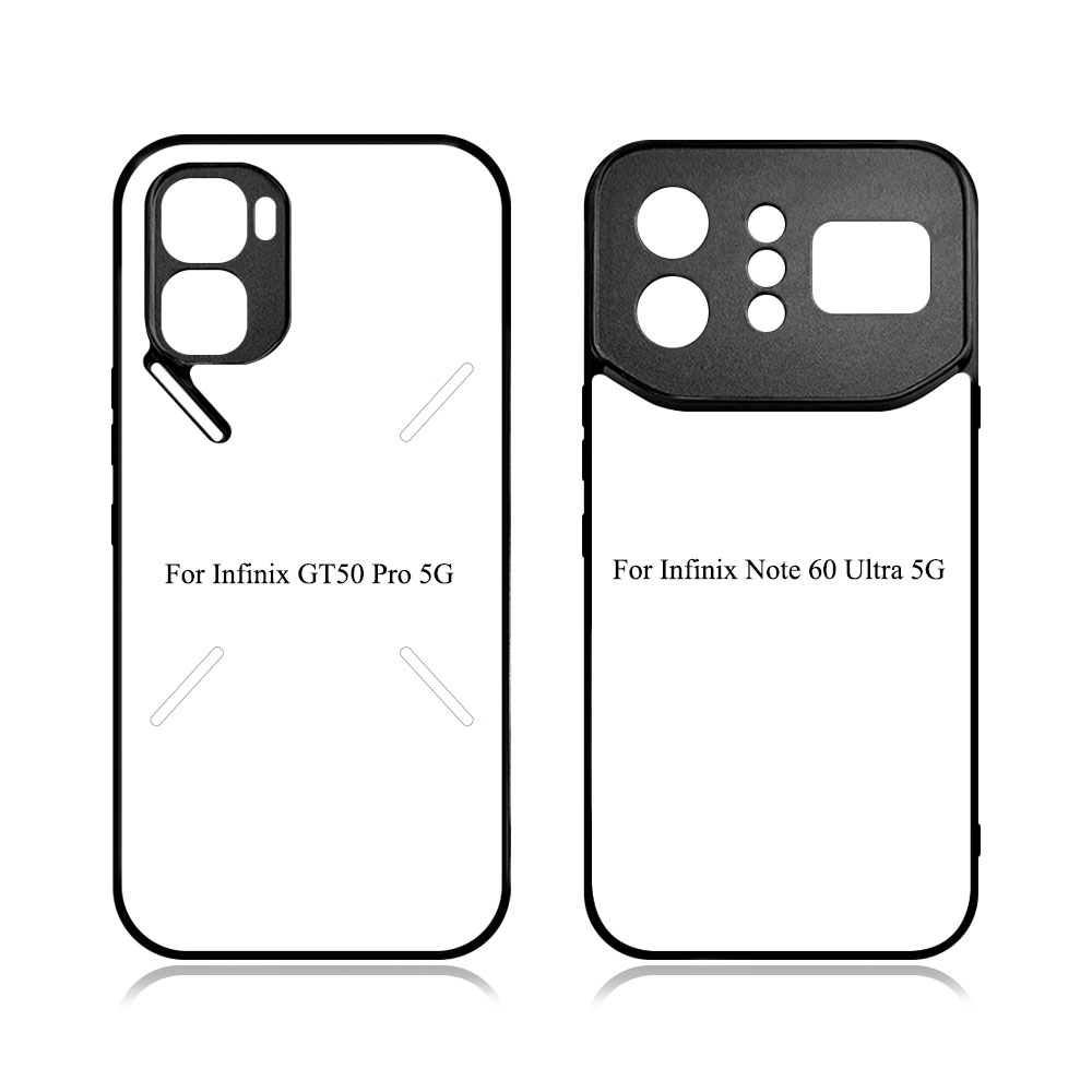 New Arrival!!! Sublimation 2D TPU Phone Case Heat Press DIY Phone Cover with Aluminum Insert for Infinix Note 60 Ultra 5G, Infinix GT 50 Pro 5G