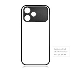 For Oppo A6C, A6X, A5 5G,A5 Pro 5G,A3X 5G,A3 Pro 5G Sublimation 2D TPU Case Cover With Aluminum Insert Blank Phone Case