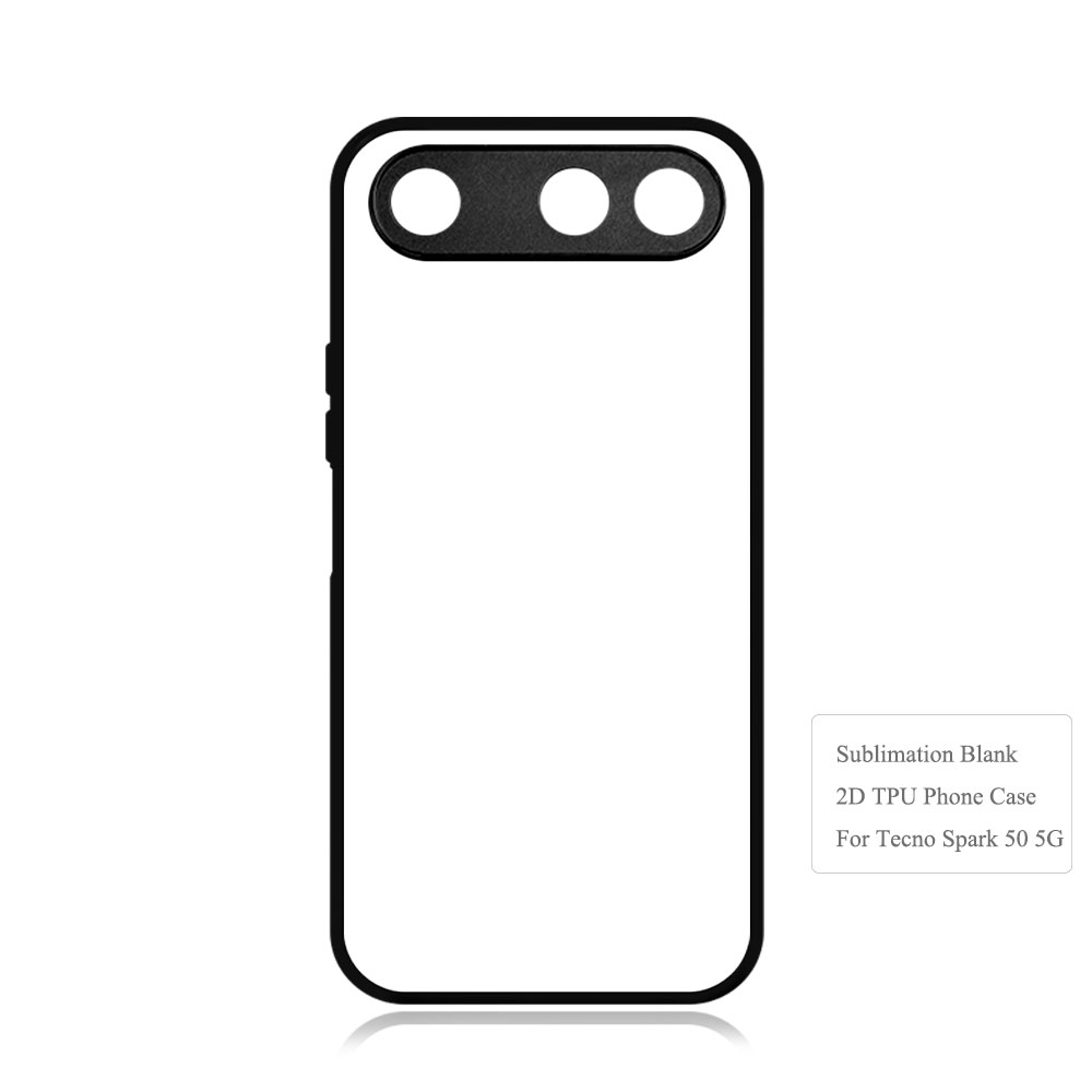 Smooth Sides!!! For Tecno Spark 50 Series Sublimation 2D TPU Silicone Phone Case Cover With Aluminum Insert for Tecno Spark 50 5G, Spark 40 4G, Spark 40C, Spark 40 Pro, Spark 40 Pro Plus