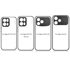 For Oppo A6C, A6X, A5 5G,A5 Pro 5G,A3X 5G,A3 Pro 5G Sublimation 2D TPU Case Cover With Aluminum Insert Blank Phone Case