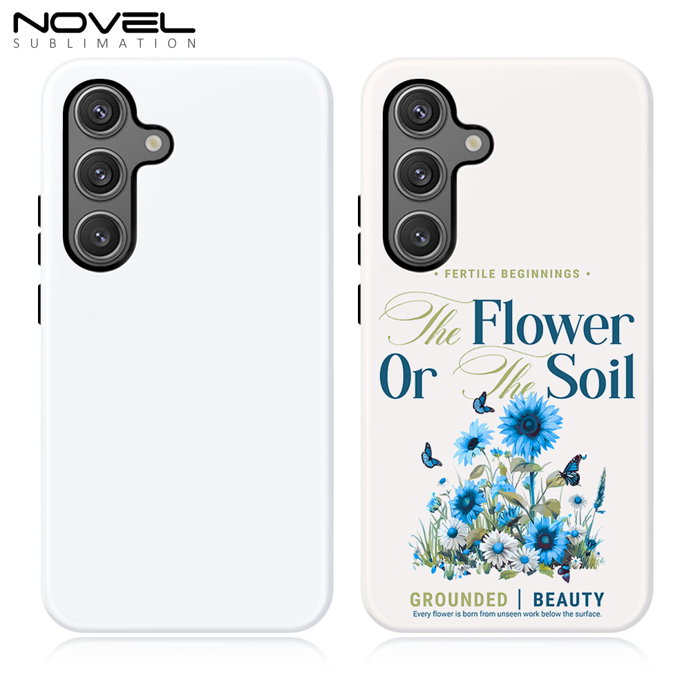 15% OFF!  3D 2in1 Film Case Sublimation Cover Customized DIY Cell Phone Case for Samsung S26, S25, S24, S23 Series