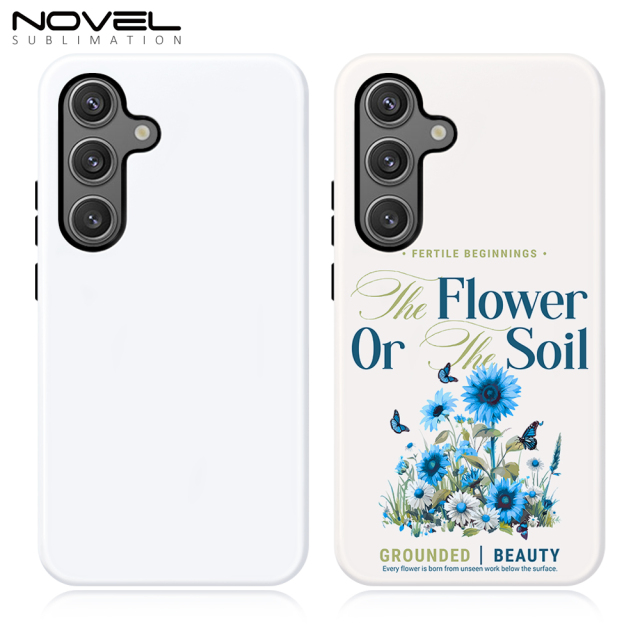 15% OFF!  3D 2in1 Film Case Sublimation Cover Customized DIY Cell Phone Case for Samsung S26, S25, S24, S23 Series