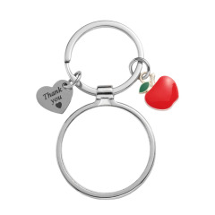 Sublimation Blank Metal Keychain For Business Custom DIY Children Fidget Gift Key Ring Wholesale
