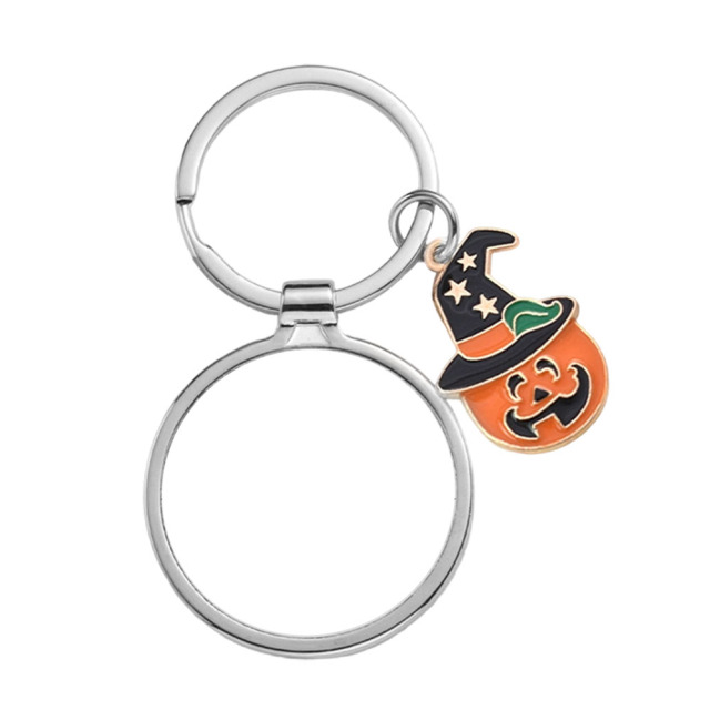 Sublimation Blank Metal Keychain For Business Custom DIY Children Fidget Gift Key Ring Wholesale