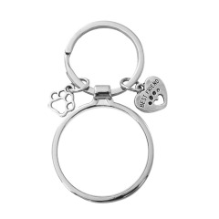 Sublimation Blank Metal Keychain For Business Custom DIY Children Fidget Gift Key Ring Wholesale