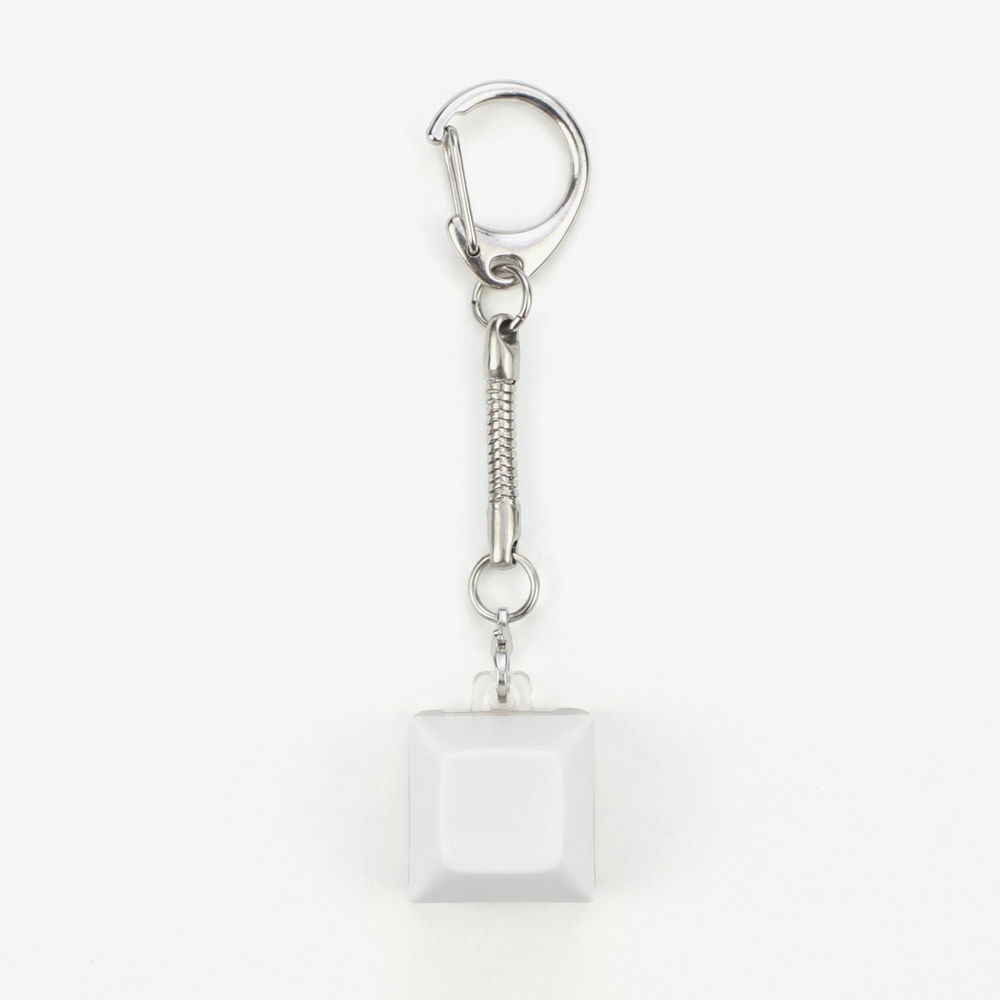 Sublimation Blank Stress Relief Push Button Keychain LED Light Up Keycaps Keyring 3 Designs Regular & Glowing Version for Personalized Gift DIY Craft