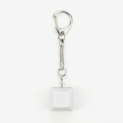 Sublimation Blank Stress Relief Push Button Keychain LED Light Up Keycaps Keyring 3 Designs Regular & Glowing Version for Personalized Gift DIY Craft
