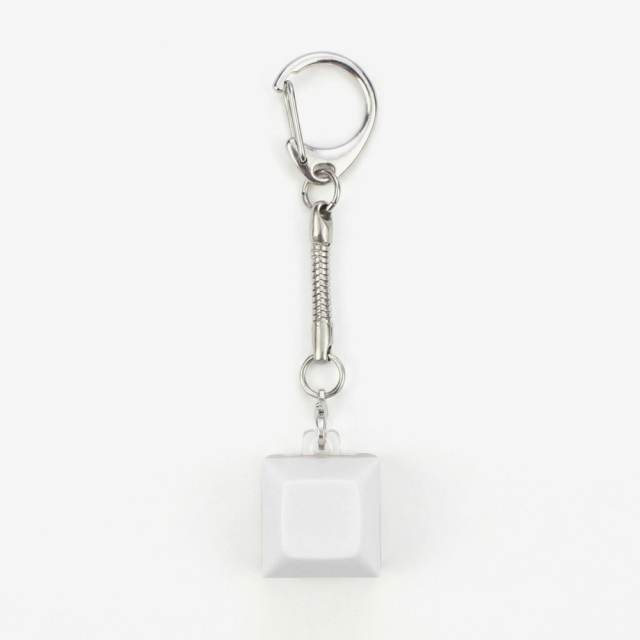 Sublimation Blank Stress Relief Push Button Keychain LED Light Up Keycaps Keyring 3 Designs Regular & Glowing Version for Personalized Gift DIY Craft