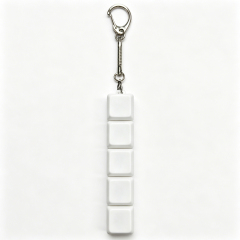 Sublimation Blank Stress Relief Push Button Keychain LED Light Up Keycaps Keyring 3 Designs Regular & Glowing Version for Personalized Gift DIY Craft