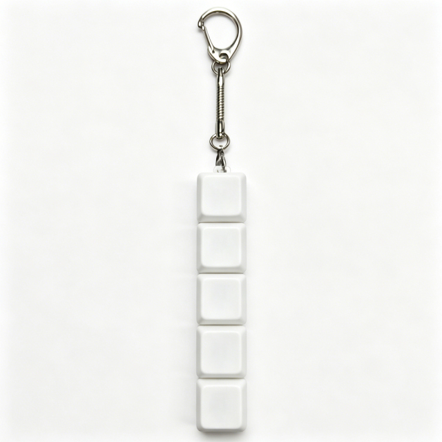 Sublimation Blank Stress Relief Push Button Keychain LED Light Up Keycaps Keyring 3 Designs Regular & Glowing Version for Personalized Gift DIY Craft