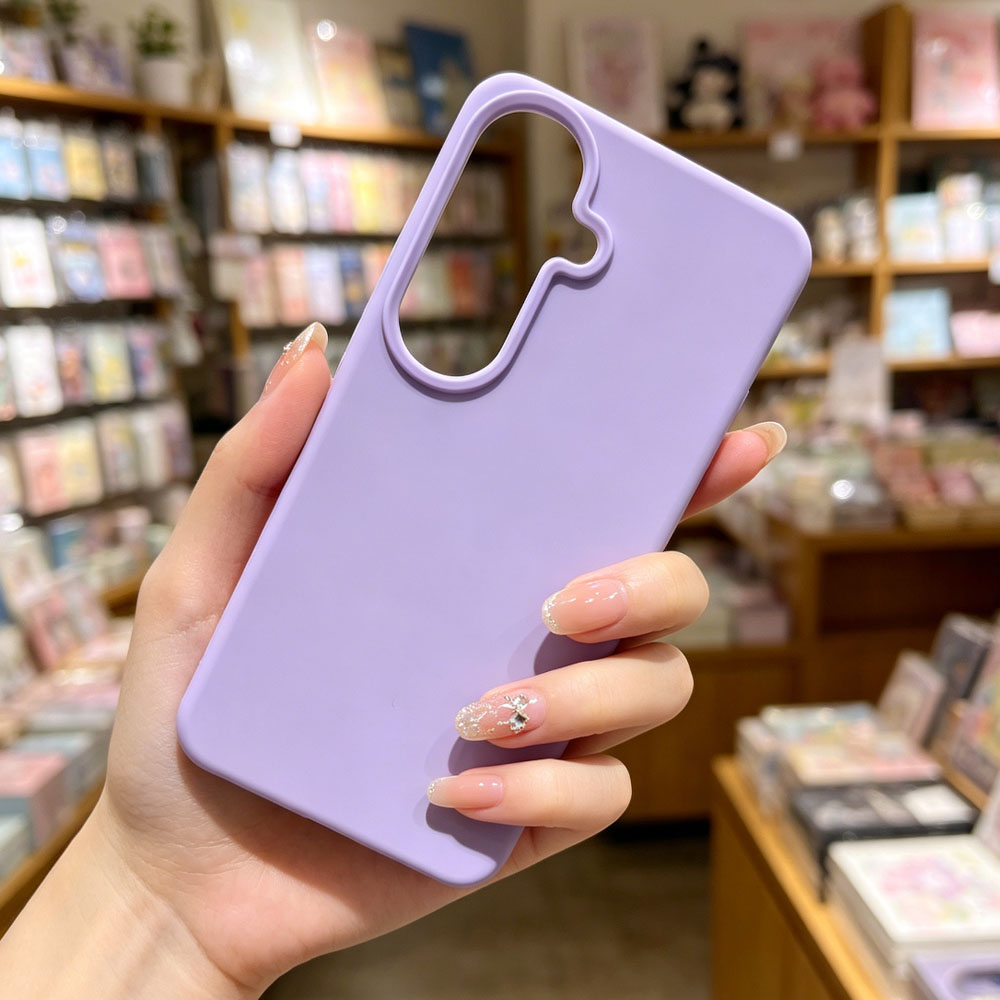 Flocked Inside Liquid Silicone Phone Case Bulk Supply Multi Colors Anti-drop Soft Silicone Mobile Phone Cover for Samsung