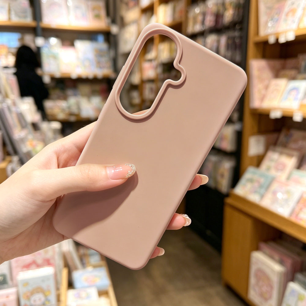 Flocked Inside Liquid Silicone Phone Case Bulk Supply Multi Colors Anti-drop Soft Silicone Mobile Phone Cover for Samsung