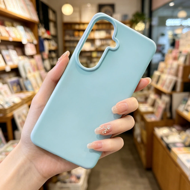 Flocked Inside Liquid Silicone Phone Case Bulk Supply Multi Colors Anti-drop Soft Silicone Mobile Phone Cover for Samsung