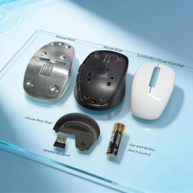 3D Mouse Mold for Sublimation Blank Wireless Mouse Heat Press Mouse Mold Perfect for 3D Sublimation Blanks Ideal for Custom Sublimation Printing