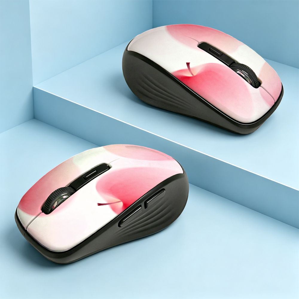 New Style Sublimation Blank Wireless Mouse & Mold Custom 2.4G Wireless Connection Mouse for DIY Heat Transfer Printing - Black Color  | Ideal for Home & Office Usgae