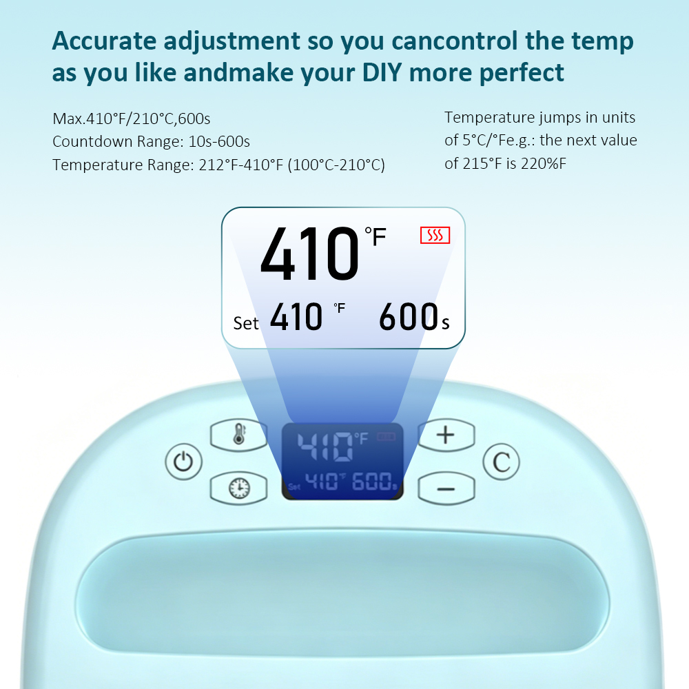 10" Sublimation & Heat Press Machine & New 10-Inch Heat Press Machine for Heat Transfer| Bule Color Adjustable Precise Temperature Setting