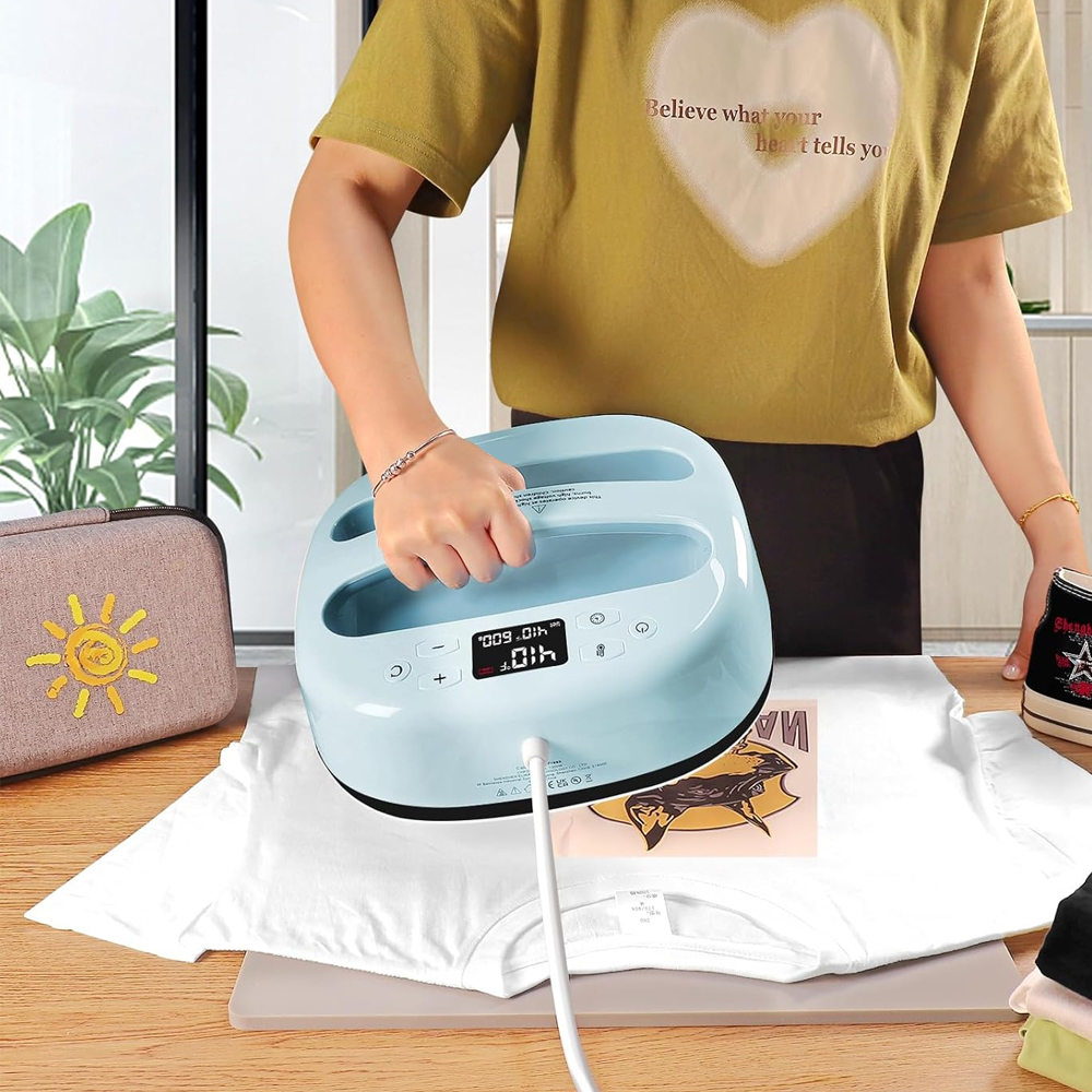 10" Sublimation & Heat Press Machine & New 10-Inch Heat Press Machine for Heat Transfer| Bule Color Adjustable Precise Temperature Setting