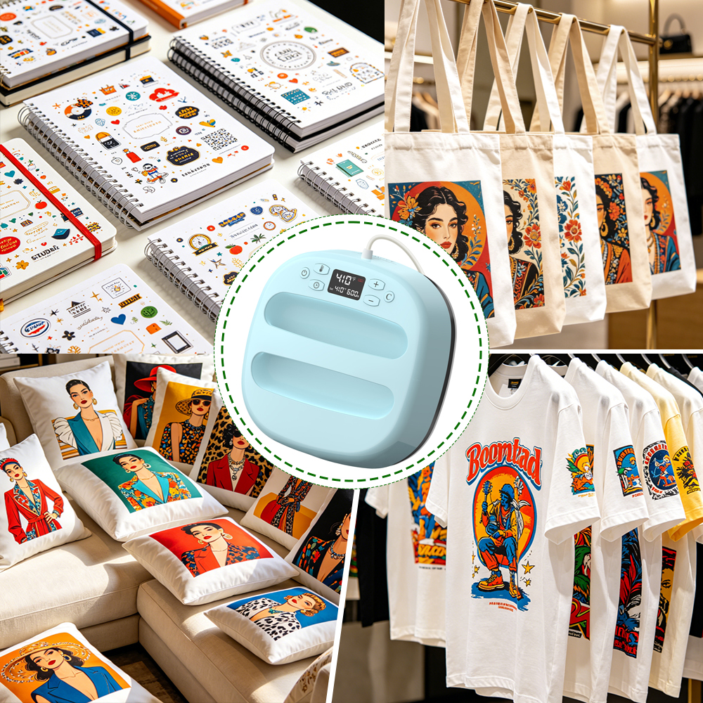 10" Sublimation & Heat Press Machine & New 10-Inch Heat Press Machine for Heat Transfer| Bule Color Adjustable Precise Temperature Setting
