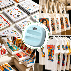 10" Sublimation & Heat Press Machine & New 10-Inch Heat Press Machine for Heat Transfer| Bule Color Adjustable Precise Temperature Setting
