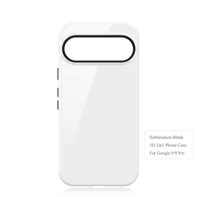 Special Offer | Sublimation Blank 3D 2in1 Film Phone Covers Custom TPU + PC Phone Covers for Google Pixel 7-10 Series DIY for 3D Film Printing