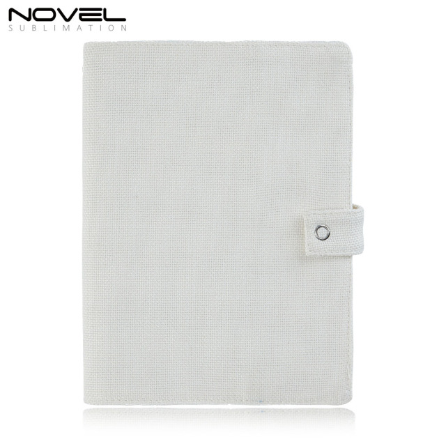 Special Offer | Sublimation Blank Cotton Linen Book Sleeve / Cover – DIY Foldable Design with Snap Button – A5 Size | Custom Orders Accepted