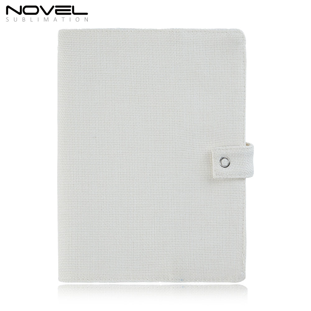 Special Offer | Sublimation Blank Cotton Linen Book Sleeve / Cover – DIY Foldable Design with Snap Button – A5 Size | Custom Orders Accepted