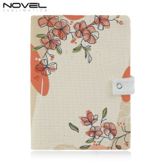 Special Offer | Sublimation Blank Cotton Linen Book Sleeve / Cover – DIY Foldable Design with Snap Button – A5 Size | Custom Orders Accepted