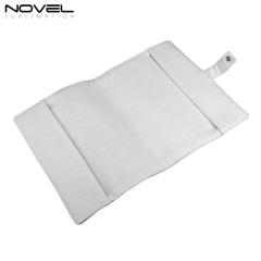 Special Offer | Sublimation Blank Cotton Linen Book Sleeve / Cover – DIY Foldable Design with Snap Button – A5 Size | Custom Orders Accepted