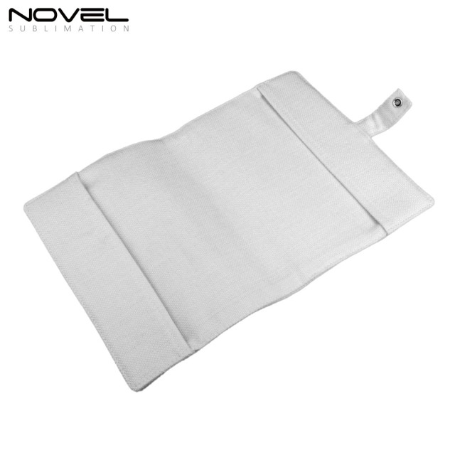 Special Offer | Sublimation Blank Cotton Linen Book Sleeve / Cover – DIY Foldable Design with Snap Button – A5 Size | Custom Orders Accepted