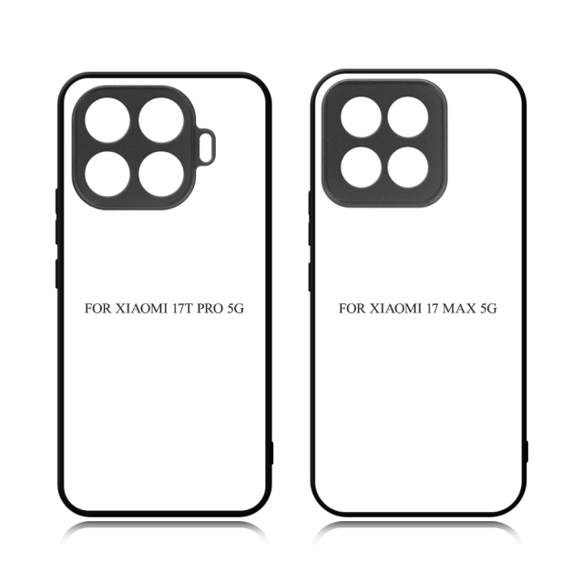 For Xiaomi 17 Pro Max DIY Printable Sublimation Phone Case Smooth Side 2D TPU Phone Shell With Aluminum Sheet for Xiaomi MI Series