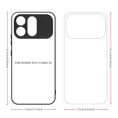 For Huawei Nova 16, Nova 16 Pro, Nova 16 Ultra, Mate 80 RS, Honor 400 Pro 5G, Honor X70I 5G Sublimation Blank Rubber 2D TPU Phone Case Cover