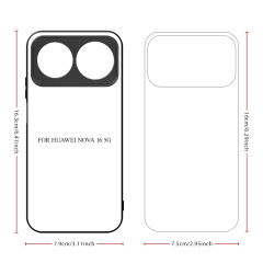 For Huawei Nova 16, Nova 16 Pro, Nova 16 Ultra, Mate 80 RS, Honor 400 Pro 5G, Honor X70I 5G Sublimation Blank Rubber 2D TPU Phone Case Cover