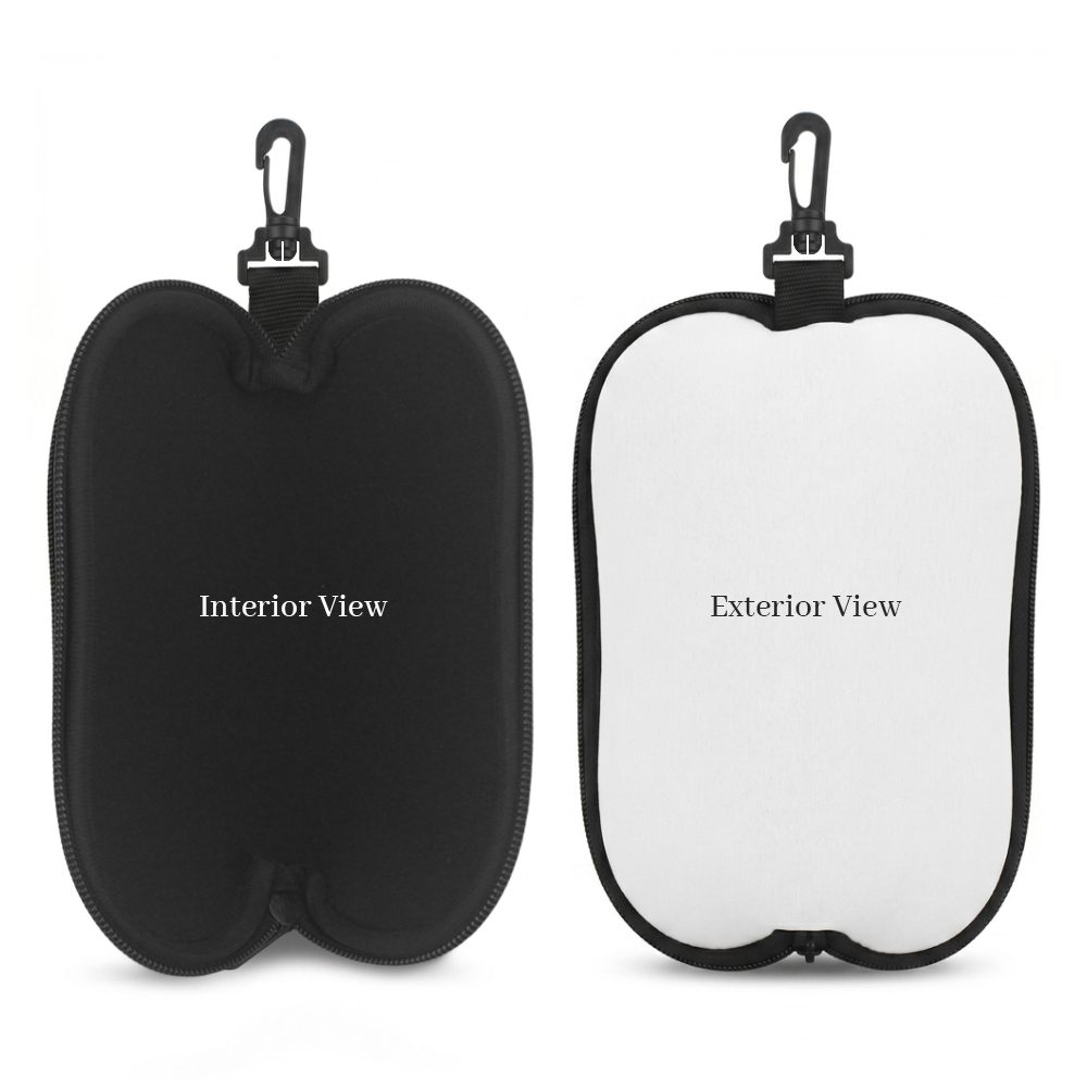 Sublimation Blank Neoprene Eyeglass Pouch | 7.8x18cm Custom Glasses Case for Heat Transfer DIY Personalized Sunglasses Sleeve | Easy to Carry and Store