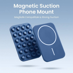 Universal Magnetic Silicone Suction Pad - Powerful Phone Gripper for Vlog Recording & Hands-Free Viewing | Direct Use & Non-thermal Transfer| Strong Grip Phone Holder for Live Streaming | Compatible With Apple Samsung Xiaomi Huawei Smartphones