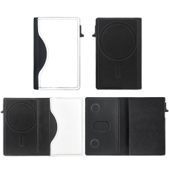 Sublimation Blank Magnetic Snap Card Holder for IPhone Usage | Multi-card Storage Made of PU + Aluminum Case DIY heat Transfer Customization | 7*10.1*1.5cm