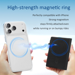 Sublimation Blank Magnetic Snap Card Holder for IPhone Usage | Multi-card Storage Made of PU + Aluminum Case DIY heat Transfer Customization | 7*10.1*1.5cm