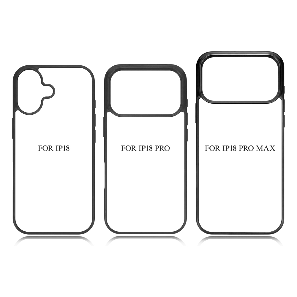 New Arrival Sublimation 2D TPU Phone Case for iPhone 18 Series, DIY Shell With Aluminum Sheet for iPhone 18, ip 18 pro, ip18 Pro Max