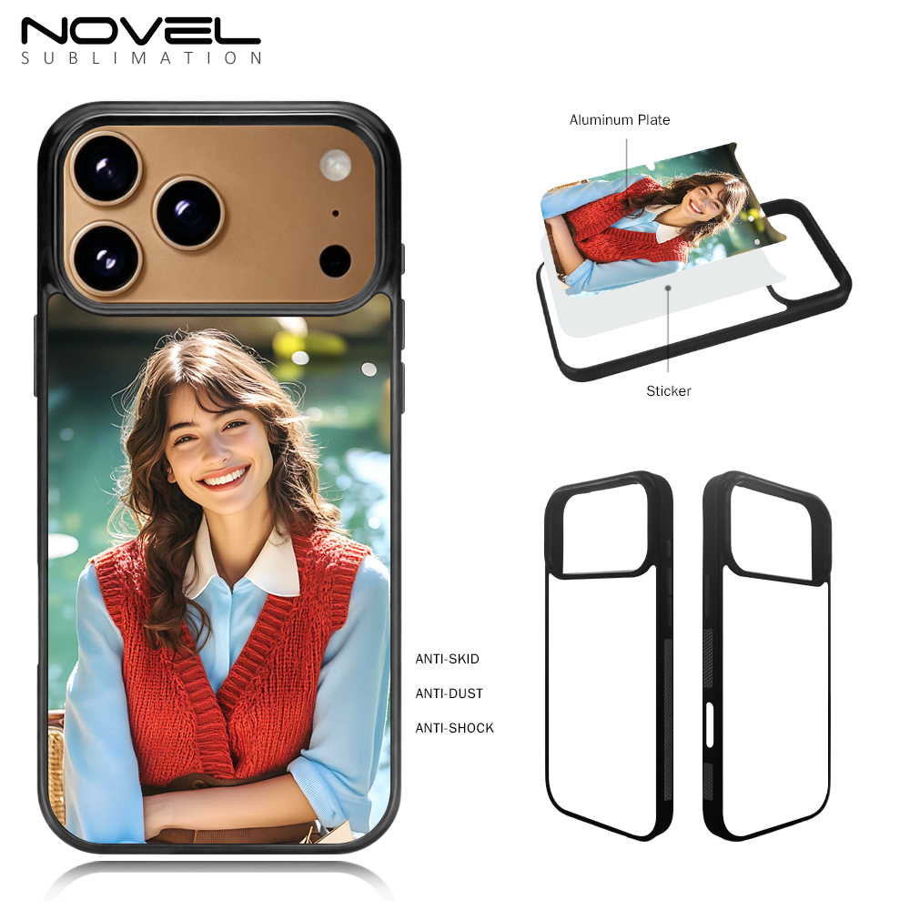 New Arrival Sublimation 2D TPU Phone Case for iPhone 18 Series, DIY Shell With Aluminum Sheet for iPhone 18, ip 18 pro, ip18 Pro Max