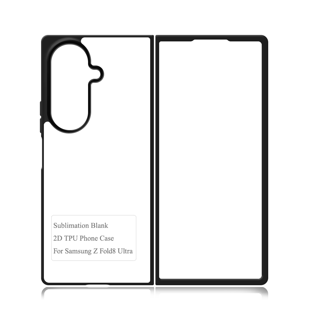 For SamSung Z Fold 8 Ultra Series Sublimation Blank Phone Cases Custom DIY 2D TPU Phone Covers With Aluminum Sheet Insert for Heat Transfer Printing | for SamSung Z Fold 3-8 Series