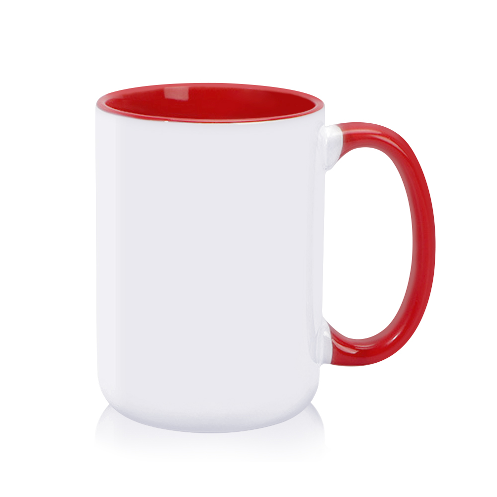 Sublimation Blank 15OZ / 450ml Blank Mugs Custom Colorful Ceramic Coffee Mugs With Handle DIY Personalized Ceramic Cups 15oz Ceramic Mugs With Variety of Packing Methods
