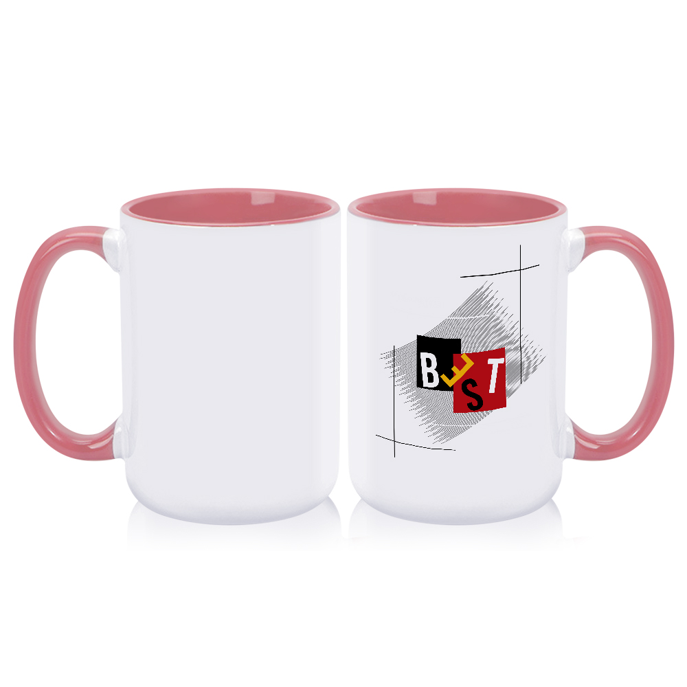 Sublimation Blank 15OZ / 450ml Blank Mugs Custom Colorful Ceramic Coffee Mugs With Handle DIY Personalized Ceramic Cups 15oz Ceramic Mugs With Variety of Packing Methods