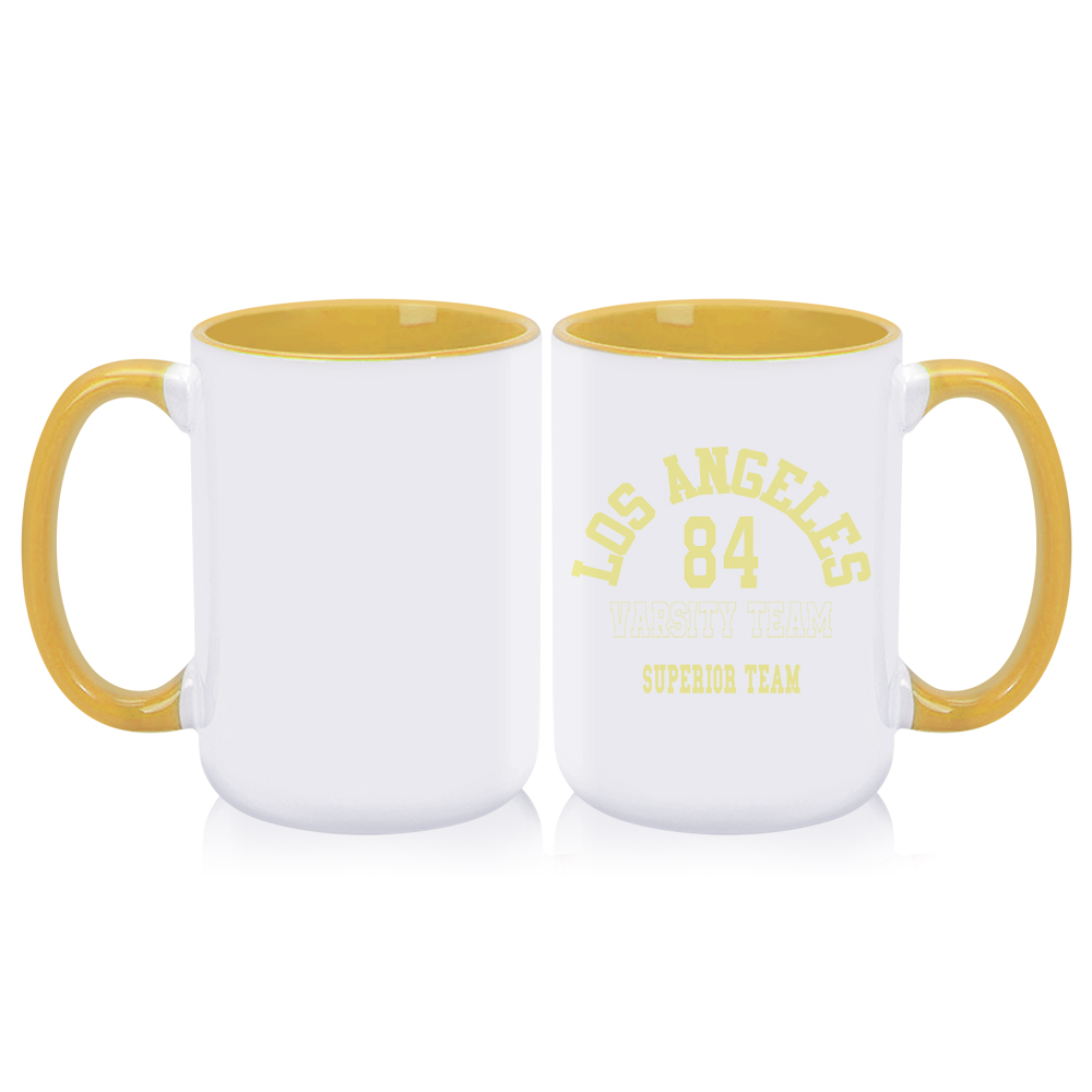 Sublimation Blank 15OZ / 450ml Blank Mugs Custom Colorful Ceramic Coffee Mugs With Handle DIY Personalized Ceramic Cups 15oz Ceramic Mugs With Variety of Packing Methods