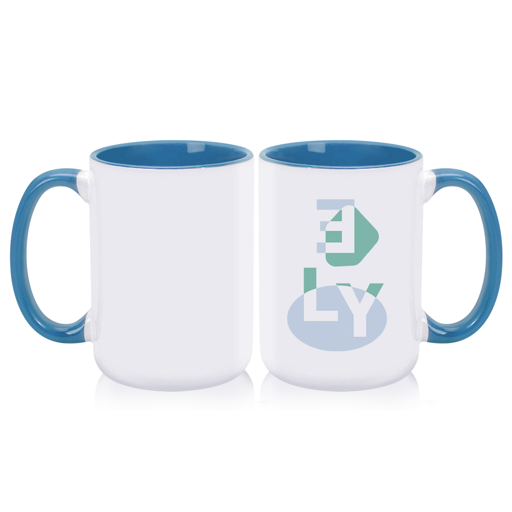 Sublimation Blank 15OZ / 450ml Blank Mugs Custom Colorful Ceramic Coffee Mugs With Handle DIY Personalized Ceramic Cups 15oz Ceramic Mugs With Variety of Packing Methods