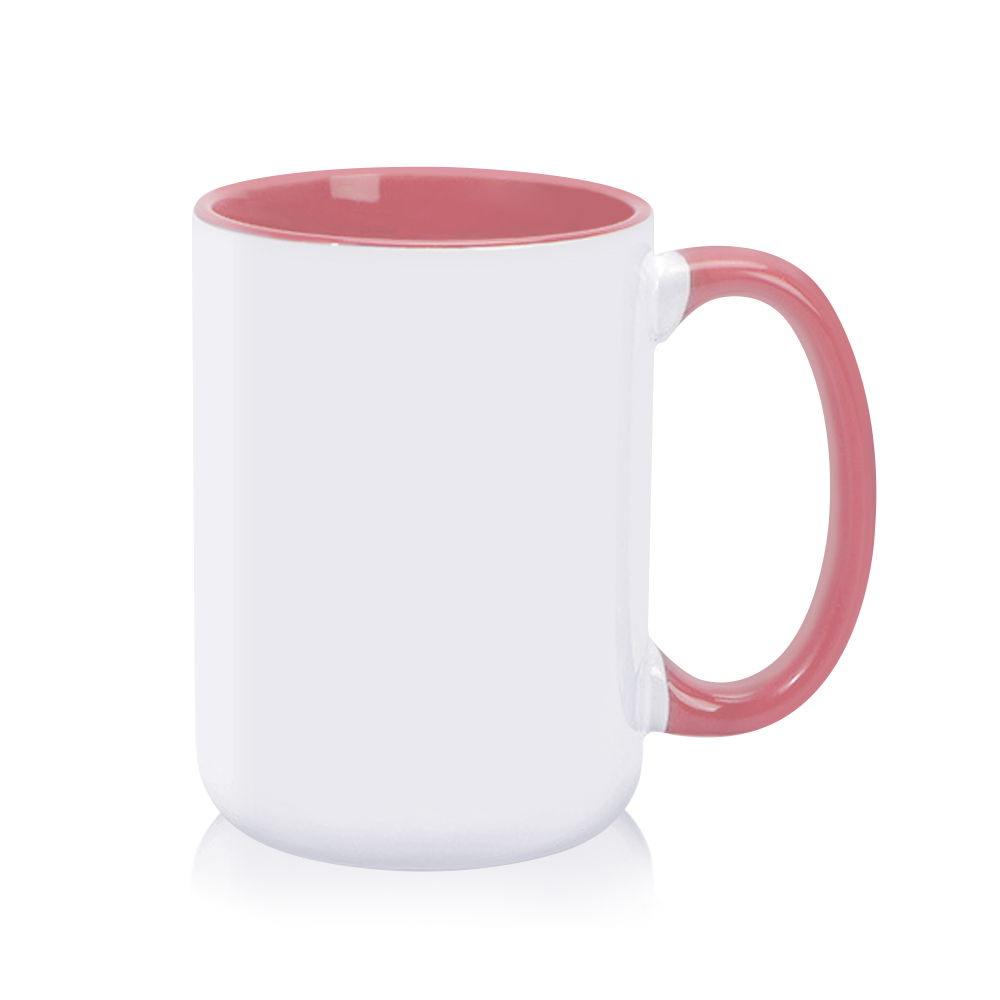 Sublimation Blank 15OZ / 450ml Blank Mugs Custom Colorful Ceramic Coffee Mugs With Handle DIY Personalized Ceramic Cups 15oz Ceramic Mugs With Variety of Packing Methods