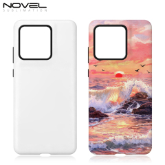 For Motolora G86 5G / Edge 60 Fusion Sublimation Blank 3D 2in1 Magnetic Film Phone Cases for 3D Film Printing Custom DIY 3D TPU&PC Phone Covers - Glossy